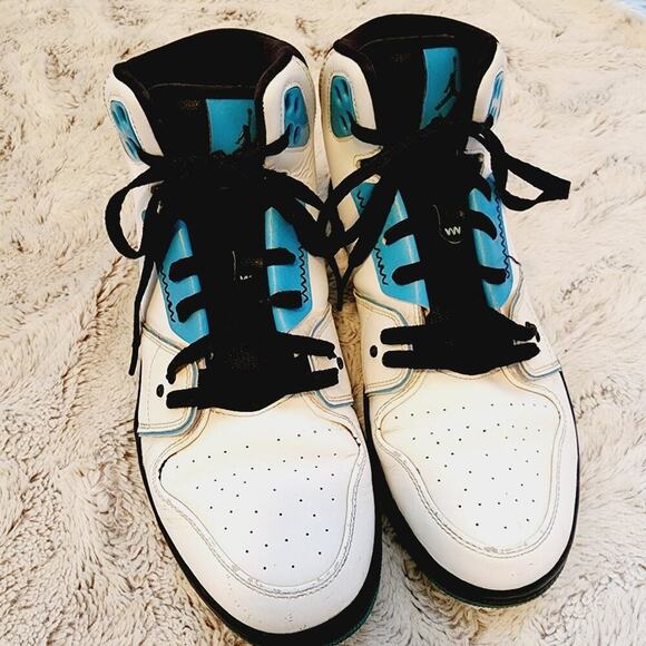 NIKE AIR JORDAN 1 FLIGHT 23 BLUE/BLACK ATHLETIC SHOES SIZE 11 - Picture 2 of 14